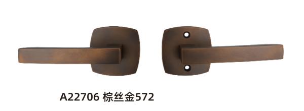 Amertop Brass Door Handle Lever with Modern Design for Home Bedroom or Bathroom Privacy