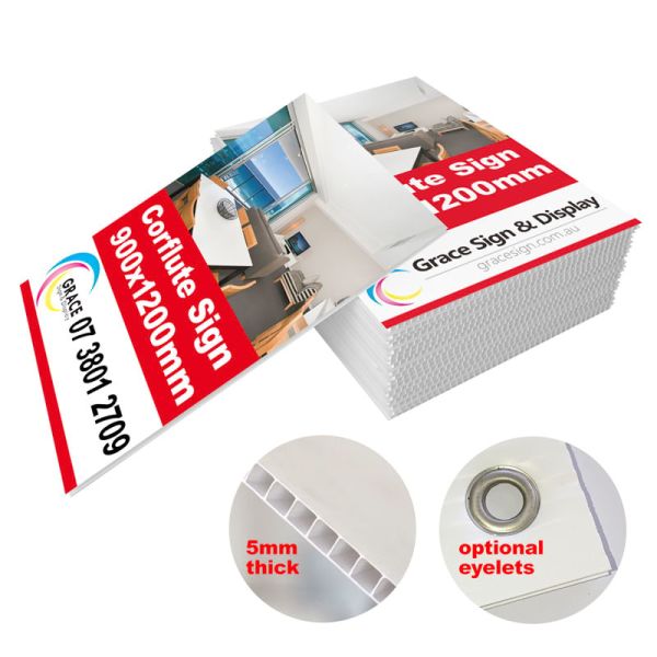 12x18, 24x18, 24x24, 36x24 4mm Corrugated Plastic Yard Signs Printing Coroplast Signs