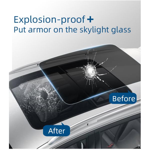 Protector a prueba de explosión TPU Techo solar PPF Ventana de cristal de ventana de automóvil Tinta de ventana de vidrio película solar Film de techo de automóvil Film de claraboya