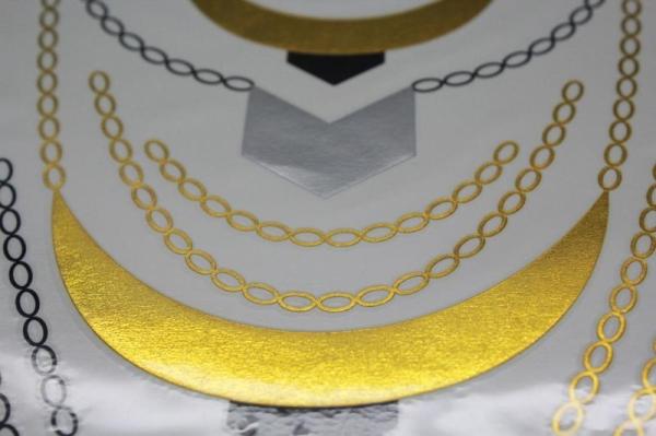 Gold Metallic Temporary tattoo
