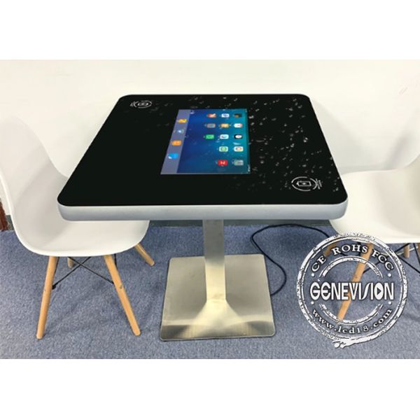 22 Inch Interactive Touch Screen Kiosk Coffee Touch Table Support Wireless Charging