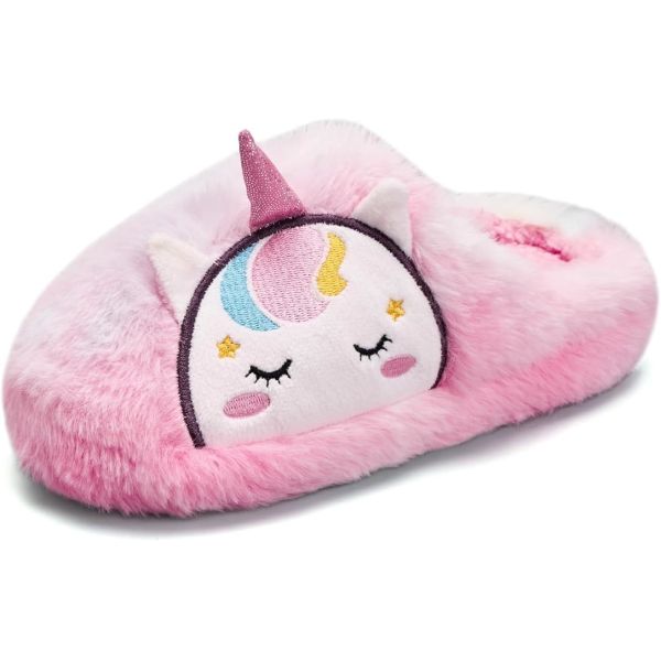 Des chaussons d'intérieur en mousse de mémoire de haute densité pour enfants avec une fausse fourrure respirante et une protection contre les odeurs