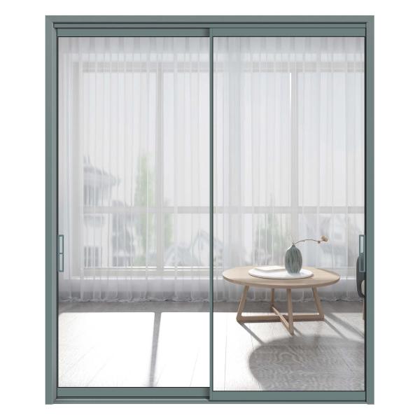 Commercial Glass Door With ≤2.1 Heat Insulation Coefficient From Aluminium Sliding Doors
