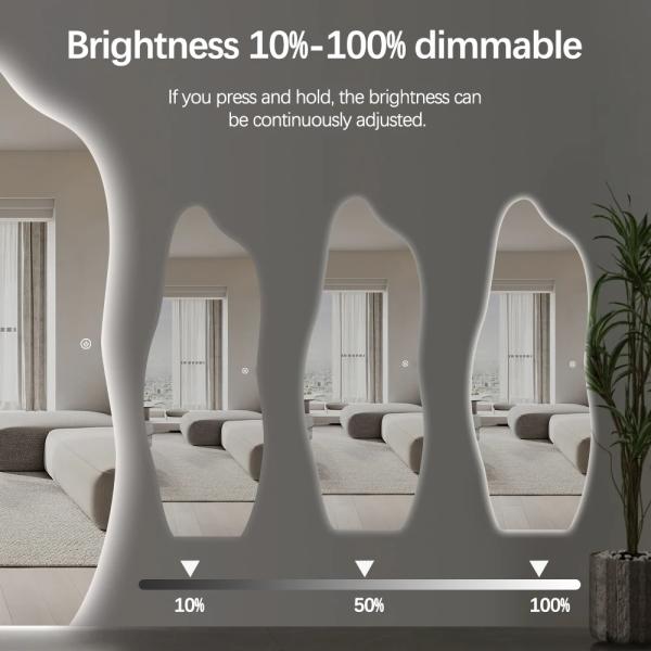 Full Length LED Bathroom Wall Mirror 20*28inch 24*31inch 28*35inch 30*39inch