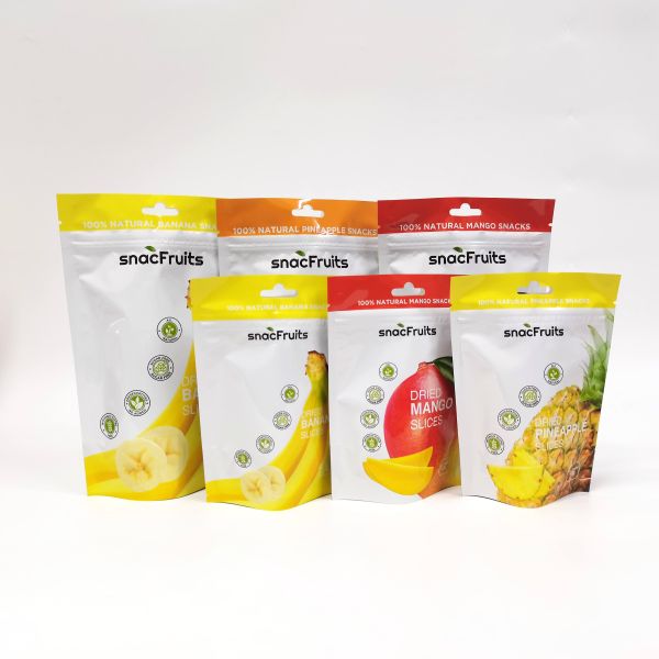 Custom Printed Ziplockstand Up Food Pouches Snack Packaging Bag