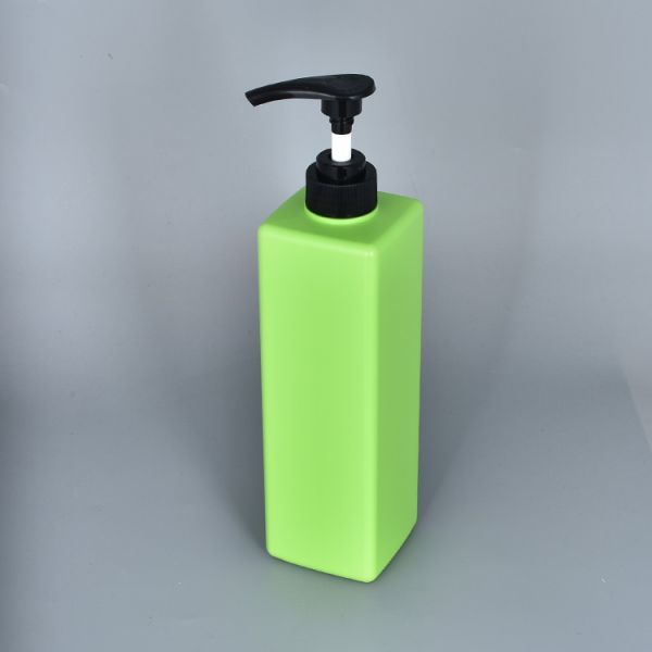 Empty 800ml Square Shampoo Pump Bottle With Silk Screen Printing