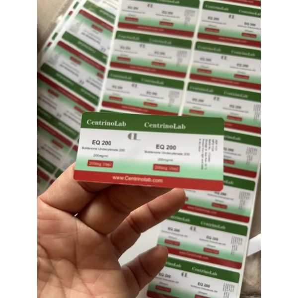 Customized Adhesive Injection Oil Labels For Steroide Product EQ 200 With Pvc Materail