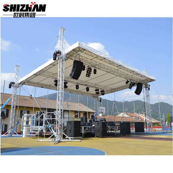 Lighting Alloy 6082 Square Truss Exhibition Alloy 6061 Truss Lifting System Event