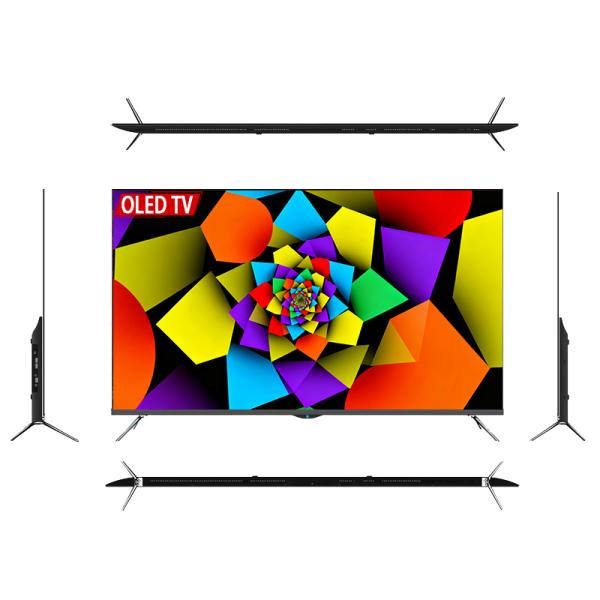 New Product Smart OLED TV 55 Inch 4K, Buying Television in China Slim Silver LED TV 55 OLED TV Inches