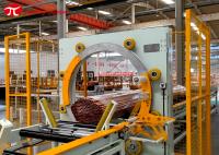 Linha de envolvimento horizontal do tubo de cobre com sistema do stroage do fim