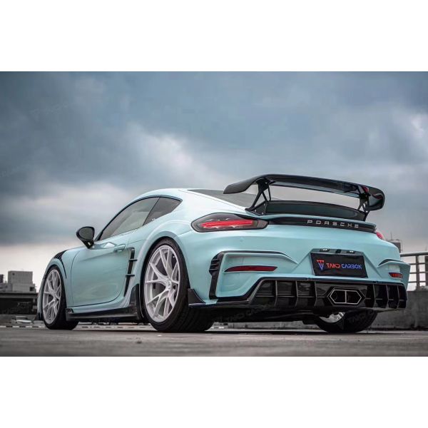Lake Blue GTS Porsche Body Kit 718 Side Skirt 2017 - 2019 Bumper Spoiler