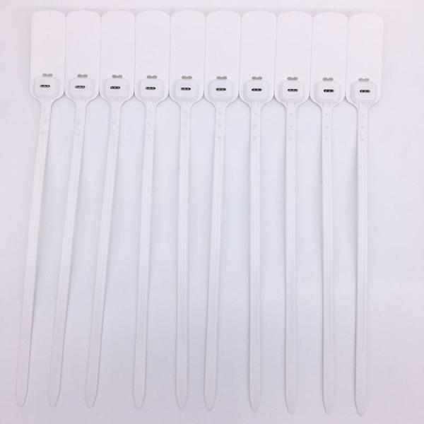 Disposable Plastic Tamper Proof Self Seal Lock Customized Logo Plastic Strip Seals Plastic Seal 30cm For Bank