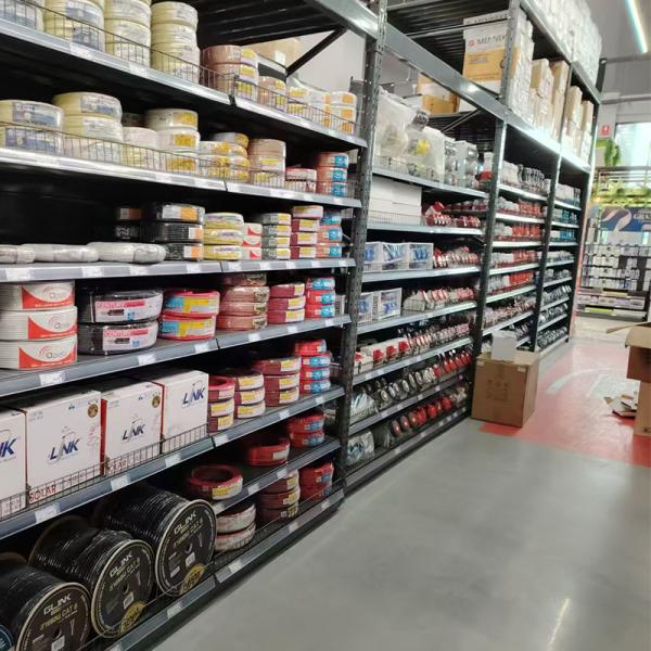 Heavy Duty Customizable Supermarket Metal Shelves Adjustable Shelves And Height