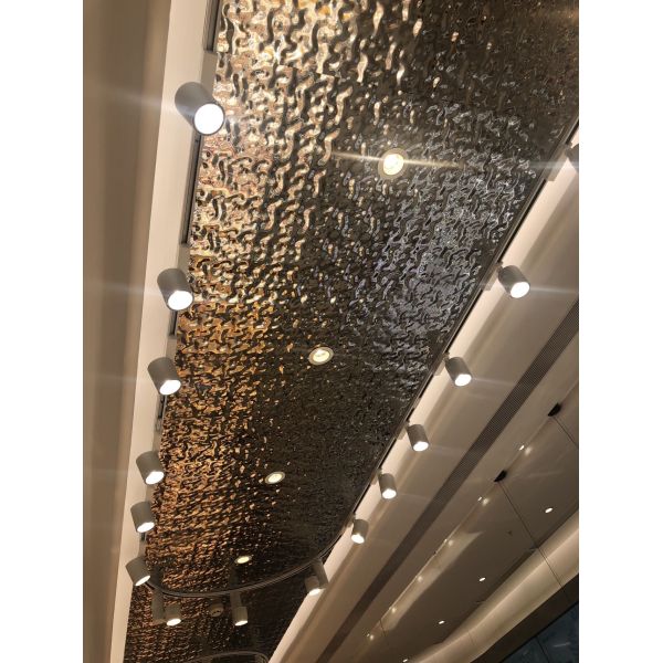 SS304 Water Wave Stainless Steel Panel Reflective Water Ripple Metal Sheet