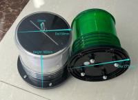 Barge Boat Solar Warning Light with Red/Yellow/Green/White LED Color Durable PC Material