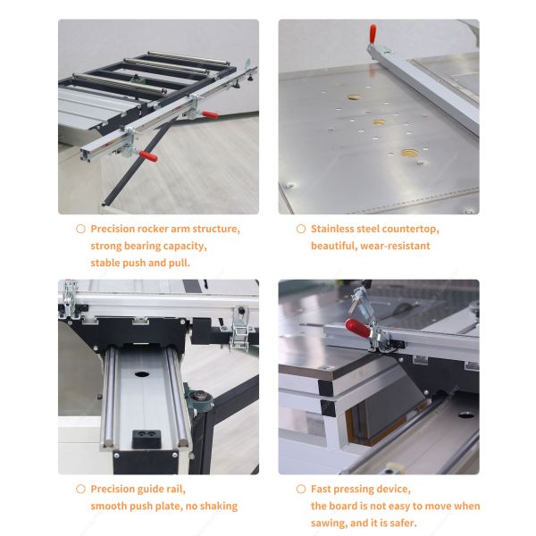 Precision Automatic Sliding Mitre Saw for Plywood Panels in Manufacturing Plants