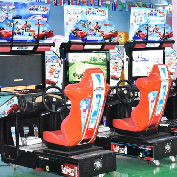Single Player Car Racing Game Machine CE Certificated For Amusement Park