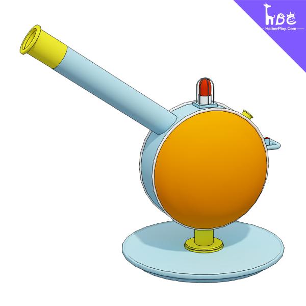 Cañón Lanzador de Bolas para Interiores para Niños con Efectos de Sonido