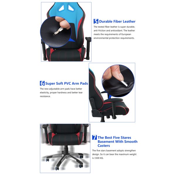 Racing style chair swivel lift chair