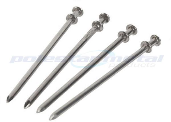 O branco sulcado vertical da pata do OEM galvanizou os pregos concretos 45# do aço