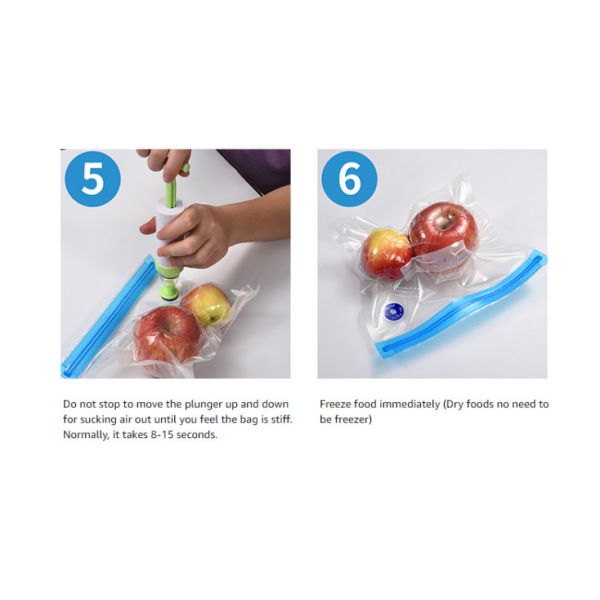 Reusable Zip Lock Sous Vide Bags Vacuum Sealed Food Storage Bags