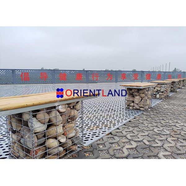 Wood Plastic Composites Wpc Gabion Seating Welded 50×50mm 2m×0.5m×0.5m