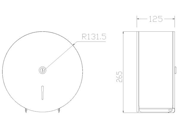 Public stainless steel 304 wall toilet roll holder paper dispenser Wall Mounted Large Decorative Boxes Napkin Holder