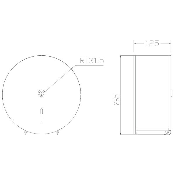 Public stainless steel 304 wall toilet roll holder paper dispenser Wall Mounted Large Decorative Boxes Napkin Holder