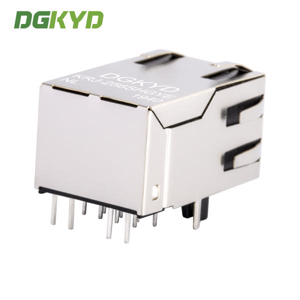 10/100 BASE シングルポート RJ45 マグネティクスコネクタ イーサネット モジュール式ジャック カスタマイズされた KRJ-256SHGYENL
