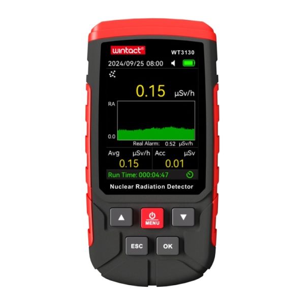 WT3130 Nuclear Radiation Detector Geiger Counter with Dual Alarm System High-Sensitivity Detection and Bilingual Operation