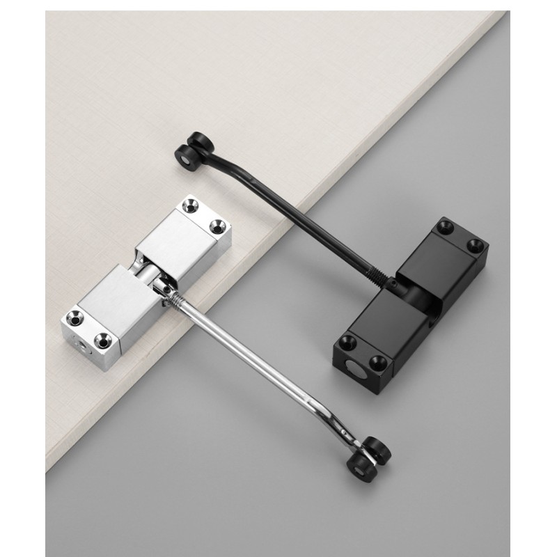 Silent Spring Automatic Door Closer Aluminum Alloy Wood Simple Design 180 Opening 50kg Capacity Household Hotel Use Normally