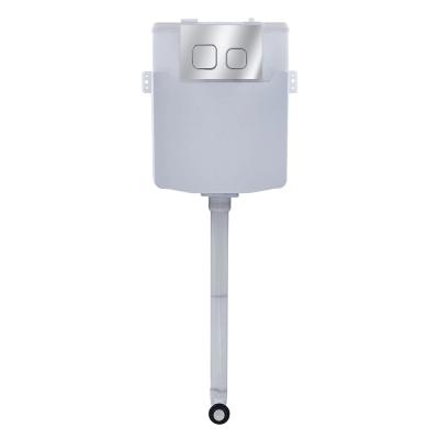 Sleek Wall Mounted Toilet Tank With Low Water Pressure Push Button Types Of Toilets