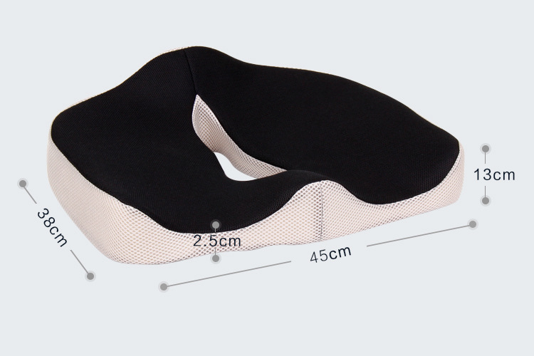 Custom Non-Slip Memory Foam Cotton Seat Cushion Pillow for Pressure Relief Anti-Static