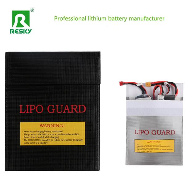 Red Black Silver Fireproof Waterproof RC Lithium Battery Pack Safe Charging Storage Bag