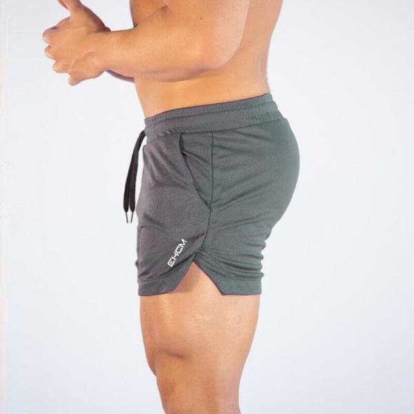 97% polyester Breathable White Running Wear Training Shorts With Convenient Pockets