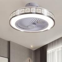 Modern Chinese-Style LED Ceiling Fan Lamp Cross-Border Exclusive for Living Dining Room Integrated LED Ceiling Fan