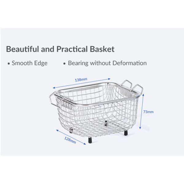 2 литра ручной ультразвуковой очиститель серии P 50 Вт из нержавеющей стали