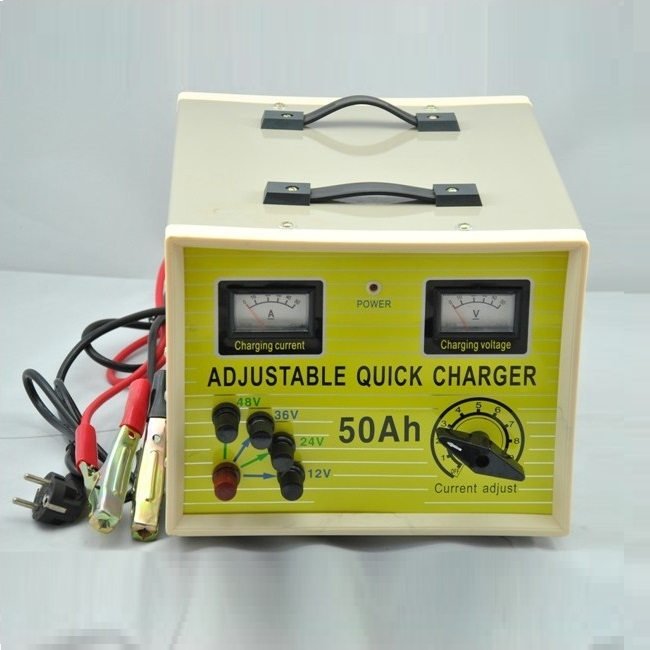 AC 110V 220V DC 12V 100Ah 24V AGM Battery Charger Lead Acid 50A 36V 48V Battery Charger