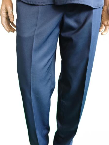 Navy Blue Summer Military Uniform Set 45 Wool 55 Polyester Blend Short Sleeve Security Uniform
