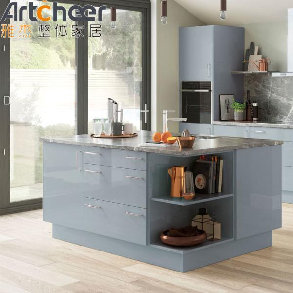Mail Packing Wood Melamine Modern Furniture Kitchen Cabinet with E0 Grade Material