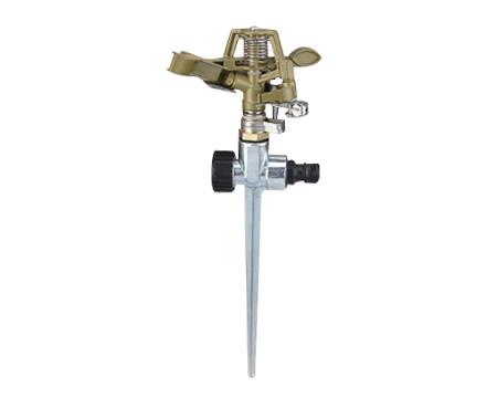 1/2'' Zinc Alloy Impact Sprinkler Heads With Spike Agriculture Garden Irrigation