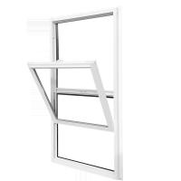 Excelente serviço pós-venda Janela pendurada única de UPVC Branca ou personalizada