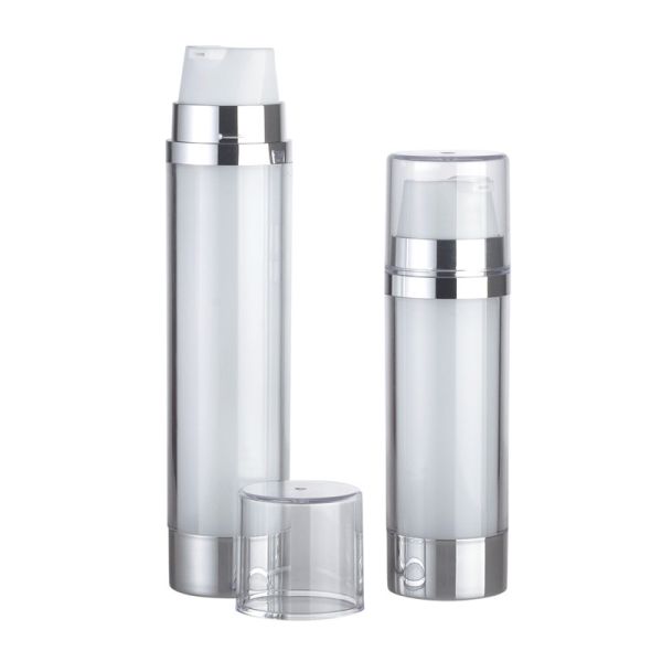 JL-LB315A 20ml×2 30ml×2 Refillable Lotion Bottle Dual Chamber With Single Actuator