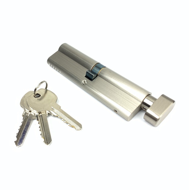 Silver Single Euro Cylinder Lock 110mm Euro Cylinder With Stainless Springs