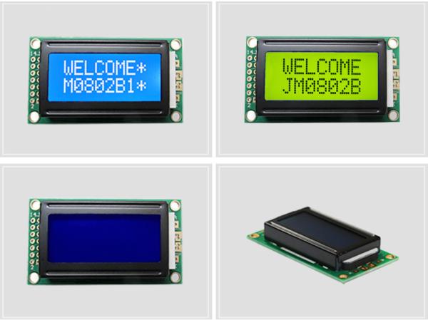 8x2 Character LCD Module ST7066 Blue Monochrome LCD Display Multiple Sizes