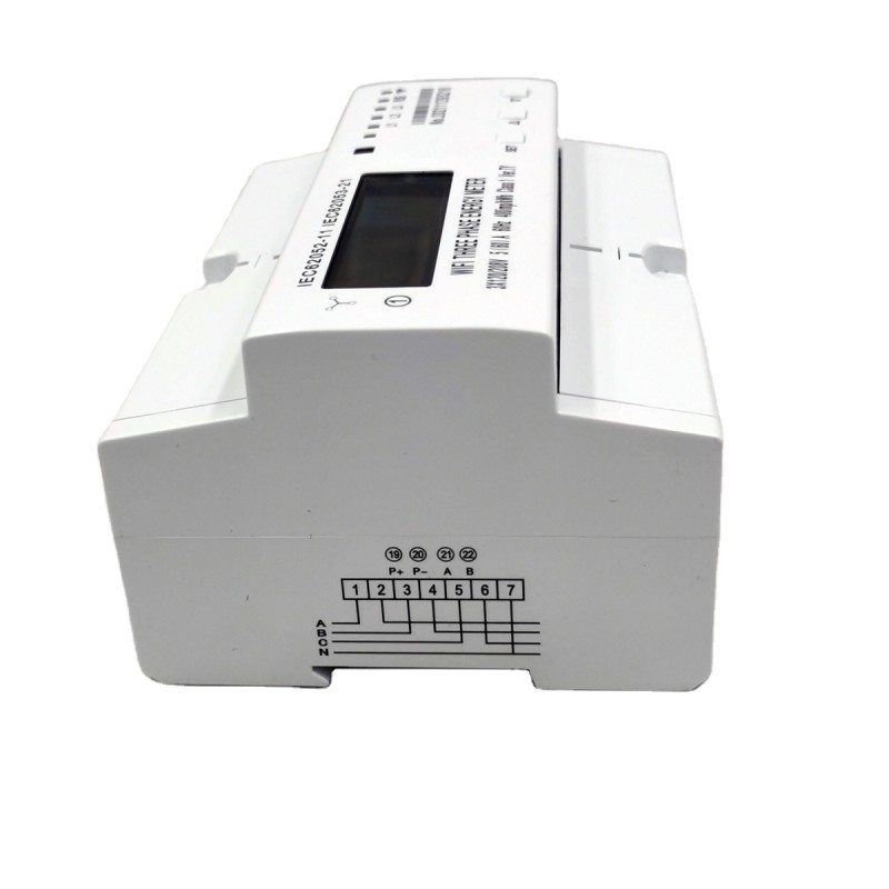 380V 5(60)A 3 Phase 4 Wires Smart Wifi Energy Meter for Din Rail Mounting TUYA App