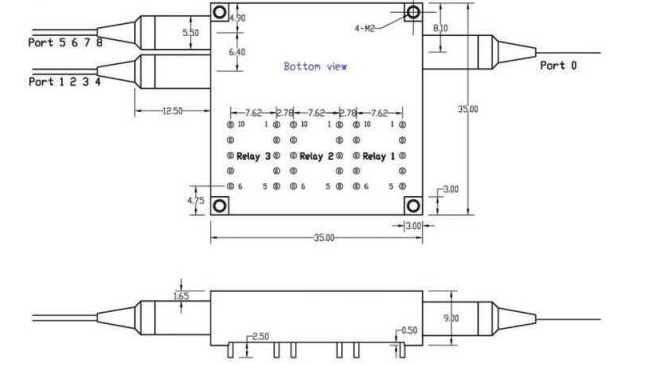переключатель 1310nm 1550nm 1x8 MEMS механический оптически для системы OADM
