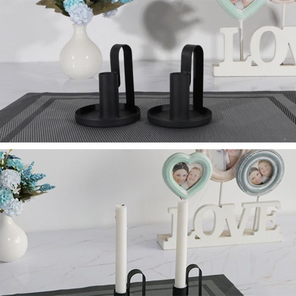 Wholesale Metallic Candle Holder Simple Luxury Candle Light Stand Exquisite Shape Wedding Candlesticks