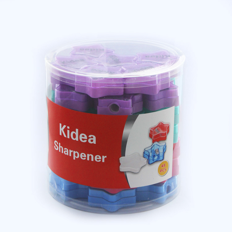 wholesale single hole star shape plastic pencil sharpener
