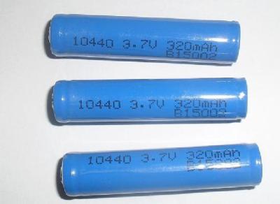 de 3.7V 320mAh 10440 do lítio do íon baterias recarregáveis Não-tóxicas de densidade de alta energia ultra